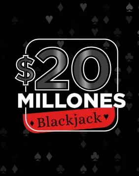 Portada de la mesa $20 Millones Blackjack